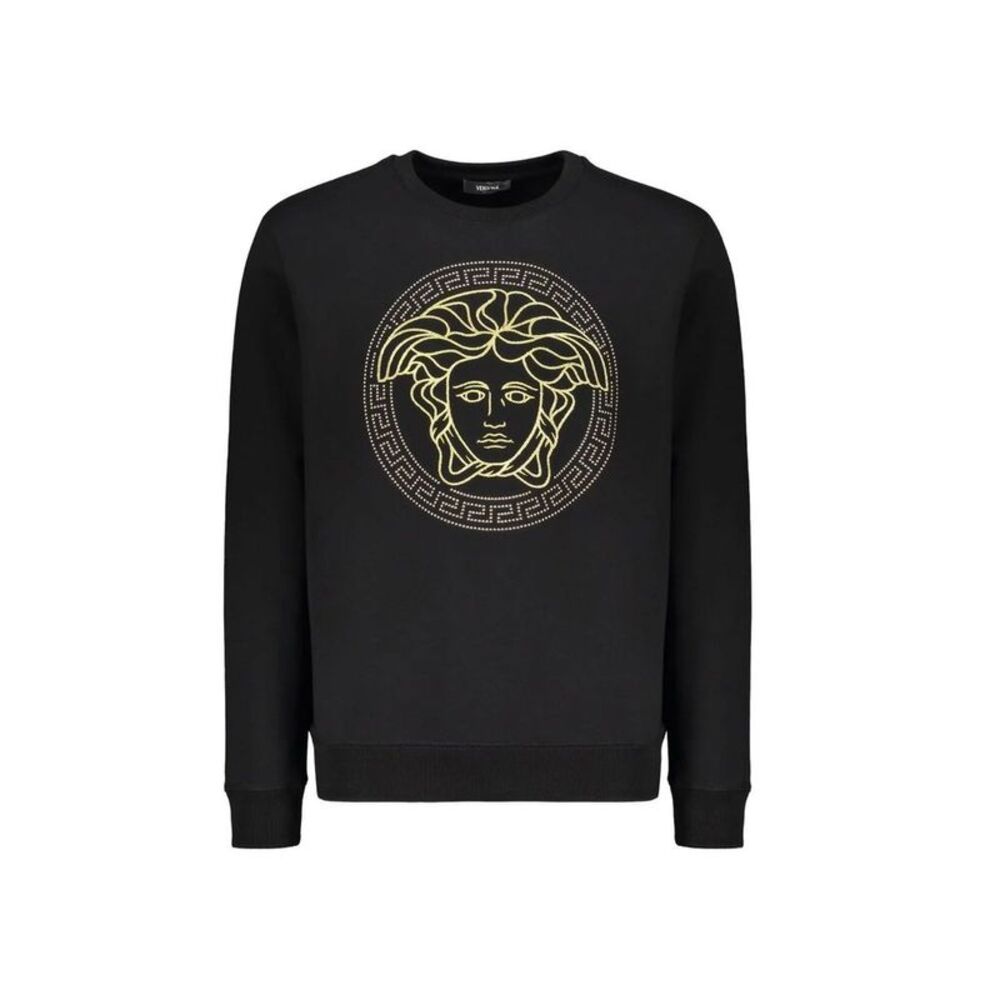 Versace Black Cotton Men's Sweatshirt